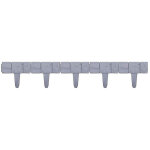 Cl�ture de jardin en plastique effet pierre - bordure de pelouse et parterre - lot de 5 panneaux d�coratifs ...
