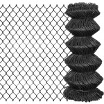 Cl�ture � mailles acier 15 x 0, 8 m gris vidaxl