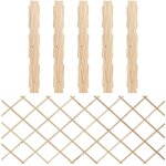 Cltures en treillis 5 pcs bois de sapin massif 180x80