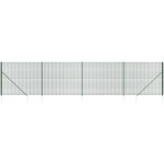Vidaxl - clture en treillis mtallique et piquet d'ancrage vert 2, 2x10m