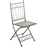 Clp - 2 chaises de jardin de style romantique finement d�cor�es fixent diff�rentes couleurs colore : ...