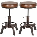Clp - lot de 2 tabourets destin bronze