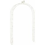Clp - pergola extrieur pour les plantes d'escalade en fer diverses couleurs colore : crme antique