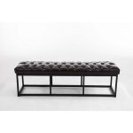 Clp - banc de métal noir opaque et revêtement de type 150 cm - semblable à différentes couleurs colore ... Clp - banc de métal noir opaque et revêtement de type 150 cm - semblable à différentes couleurs colore ...