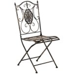 Clp - chaise de jardin en mtal sibell bronze