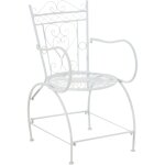 Clp - chaise de jardin robuste avec design arrondi dans diff�rentes couleurs colore : blanc