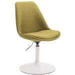 Clp - chaise de salle  manger maverick tissu avec pied trompette vert blanc
