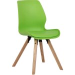 Chaise de lune verte, plastique