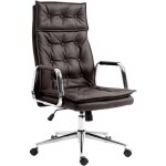 Fauteuil de bureau sotira en véritable cuir ajustable et pivotant marron Fauteuil de bureau sotira en véritable cuir ajustable et pivotant marron