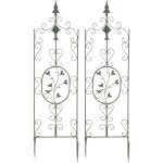 Clp - jeu de 2 treillages burgus vert antique