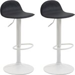 Clp - r�glez 2 tabourets hauts lana en noir similaire, wei�
