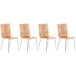 Clp - rglez 4 chaises de visiteur en chne au poivre