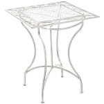 Clp - table de patio bon ton chic avec motifs inspirant diverses couleurs colore : blanc antique