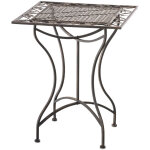 Clp - table de patio bon ton chic avec motifs inspirant diverses couleurs colore : bronze