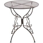 Clp - table de fer du jardin amanda bronze