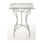 Clp - table de patio bon ton chic avec motifs inspirant diverses couleurs colore : blanc antique