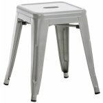 Tabouret armin argent