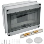 Coavas - coffret electrique etanche exterieur ip65, 8 modules, abs de surface en plastique, boite de ...