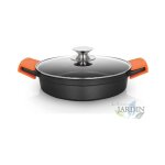 Cocotte basse en fonte d'aluminium orbegozo induction compl�te � 24cm