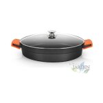 Cocotte basse en fonte d'aluminium orbegozo induction complte  40cm