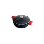 Cocotte basse wecook �36cm avec couvercle s�rie 'ecostone' en fonte d'aluminium 5mm