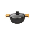 Cocotte en fonte d'aluminium avec couvercle efficace 36 cm d'induction - a270336