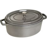 Cocotte en fonte ovale 37cm gris - staub