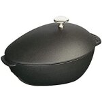 Cocotte, mtal, noir mat, 25 cm - staub