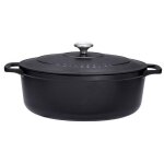 Cocotte ovale en fonte maille 35cm noir - chasseur - puc473501