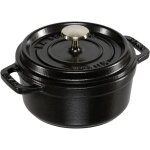 Cocotte ronde, en fonte, noir mat, 12 cm - staub