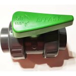 Codital - lot de 5 vannes pvc pression pn16 piscine poigne verte 50mm 5cm 1p1 / 2