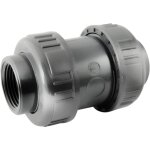 Codital - clapet anti - retour à ressort pvc pression à visser femelle 50x60, pn10 Codital - clapet anti - retour à ressort pvc pression à visser femelle 50x60, pn10
