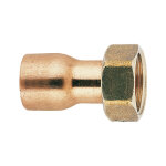 Manchon fer cuivre droit 2 pi�ces femelle - douille 15x21 - 14