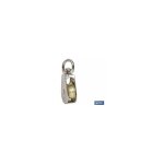 Poulie pivotante simple nickele (40mm)