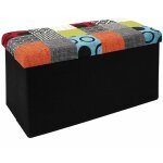 The home deco factory - coffre de rangement pliablepatchwork