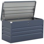 Habitat et jardin - coffre de jardin mtal 'store' - 480 l - 132 x 61 x 60 cm - gris