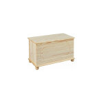 Inter link - coffre � jouets 89x47x53 cm en pin massif naturel - chambery
