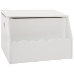 Pegane - coffre à jouets coloris blanc en mdf - l. 57, 5 x l. 38 x h. 38 cm Pegane - coffre à jouets coloris blanc en mdf - l. 57, 5 x l. 38 x h. 38 cm