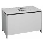 Coffre � jouets  t�te dans les �toiles  60cm gris