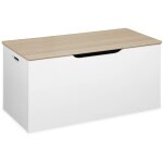 Sweeek - coffre � jouet - tobias - 80x40 cm. couvercle rabattable. poign�es lat�rales