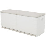 Coffre de rangement 450l intrieur / extrieur coloris beige - longueur 153 x profondeur 61 x hauteur ...