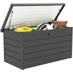 Coffre de rangement exterieur - outsunny - xxl 311l - verrouillable - v�rin � gaz - acier galvanis� - ...