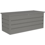 Vente - unique - coffre de rangement de jardin en acier galvanis gris - 750l - tomaso
