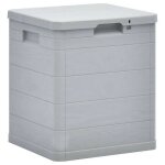 Coffre de rangement plastique gris clair nited 42cm