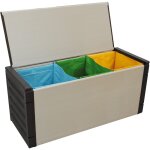 Coffre pour le tri slectif (intrieur / extrieur) 85x34xh38 cm