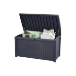 La maison du jardin - coffre en r�sine gris - rio borneo - 416l