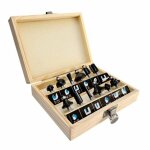 Coffret de 12 m�ches de d�fonceuse - fraises � d�foncer queue 6 mm - en carbure de haute qualit� - assortiment ...