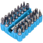 Coffret de 33 embouts torx hexagonaux inviolables crv6150 avec porte - embouts magn�tique, compatible ...