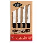 Coffret 4 couteaux a steack polypropylene noir