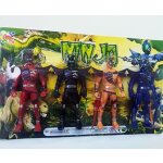 Coffret 4 pièces power warriors ninja rangers steel storm jeu pour enfants Coffret 4 pièces power warriors ninja rangers steel storm jeu pour enfants